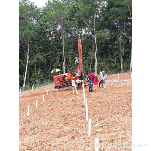 Poste Conductor Barandilla Conducción Tirando Ingeniería Máquina de pilotes